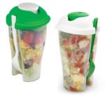 All in One Salad Shaker with Fork and Dressing Cup - Image 3