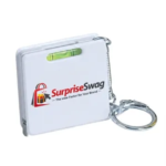 Square Level Tape Measure Key Tag
