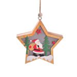 LED Wooden Christmas Tree Hanging Ornament - Image 5