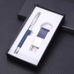 Christmas Gifts Custom Logo Business Leather Keychain Pen - Image 4