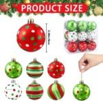 12-Piece Glitter Christmas Ball Ornament Set - Image 6
