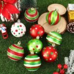 12-Piece Glitter Christmas Ball Ornament Set - Image 5