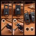Professional Punch Cigar Cutter with Sharp Hollow Blade - Image 2