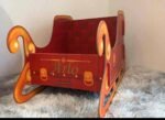 Red Christmas Gift Sleigh Decoration - Image 3