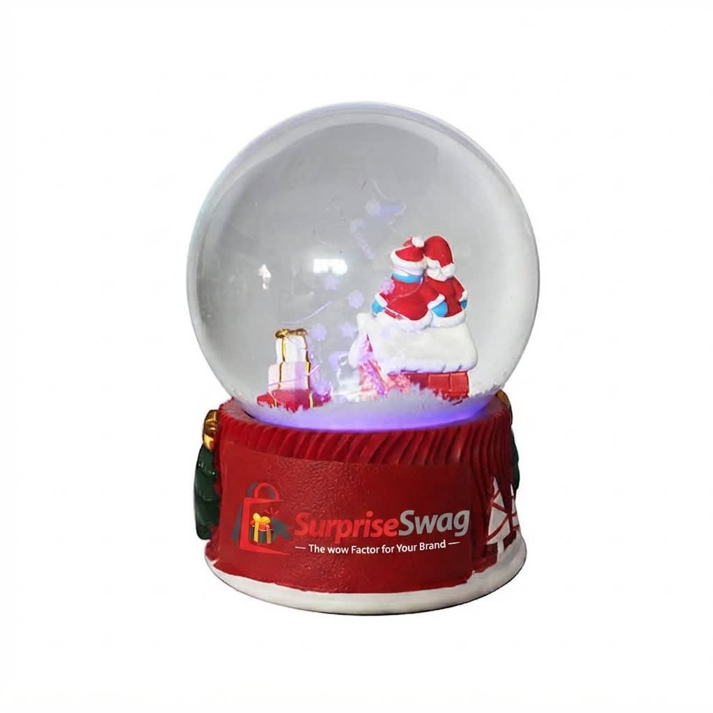SA Christmas Led Custom Snow Globe - Image 1
