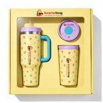 30 oz Vacuum Stainless Steel Tumbler With Handle and Straw - Image 2