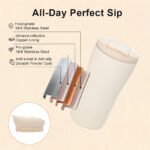 12oz Insulated Tumbler Cup Stainless Steel Travel Coffee Mug - Image 4