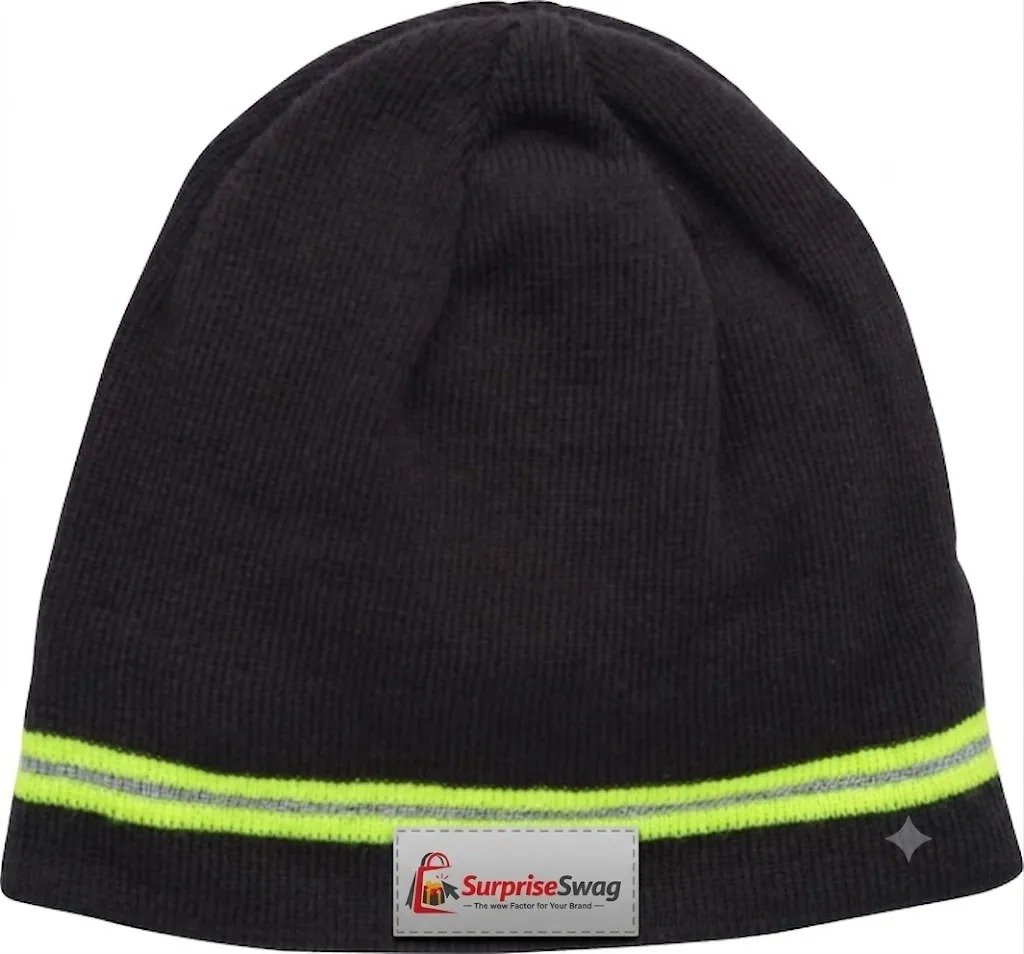 imgi_1_370304201 Winter Beanie with Reflective Stripe - Image 1
