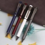 Premium Matte Gray Metal Ball Pen With Custom Logo - Image 3