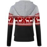 Regular Fit Christmas Hooded Sweatshirt with Front Pocket - Image 3