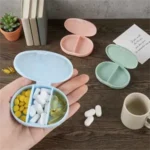 Portable 3 Compartment Weekly Pill Organizer Storage Case - Image 2