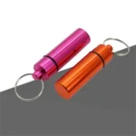 Mini Waterproof Travel Pill Organizer Keychain Medicine Case - Image 2