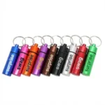 Mini Waterproof Travel Pill Organizer Keychain Medicine Case