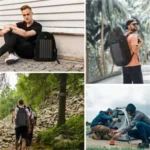 10W Solar Powered Backpack with USB Charging Port LED Light - Image 4