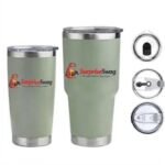 10oz Stainless Steel Double-Wall Stackable Mug with Lid