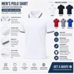 Mens Vintage Knitted Polo Shirt with Custom Logo & Loose Fit - Image 2