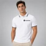 Mens Vintage Knitted Polo Shirt with Custom Logo & Loose Fit