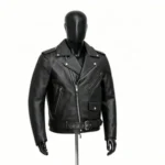 Mens Vintage Genuine Cowhide Leather Jacket with Custom Logo - Image 3