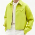 Plus Size Men's Leather Jacket with Zipper, Lapel & Pocket - Image 2