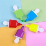 Custom Logo Ice Cream Shaped Mini Highlighter for Students