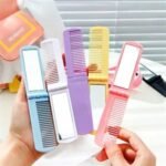 2 in 1 Portable Folding Comb with Mirror - Image 3