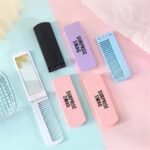 2 in 1 Portable Folding Comb with Mirror