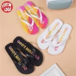 Printed Rubber Ladies Indoor Flip Flops - Image 4