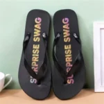 Printed Rubber Ladies Indoor Flip Flops