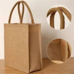 Eco-Friendly Laminated Jute Tote Bag with Custom Logo - Image 5