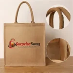 Eco-Friendly Laminated Jute Tote Bag with Custom Logo