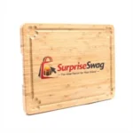 Bamboo Cutting Board with Juice Groove & Grip Handle