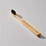 Natural Bamboo Charcoal Toothbrush with Wooden Handle - Image 2