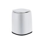 Mini Plastic Trash Can with Lid for Office and Bedroom - Image 4