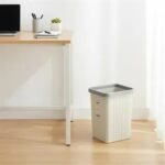 Space Saving Plastic Trash Can for Kitchen & Bathroom - Image 3