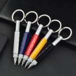Custom Logo 6-in-1 Mini Multitool Pen with Keychain Clip - Image 3