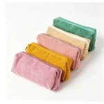Corduroy Makeup & School Pencil Pouch - Image 4