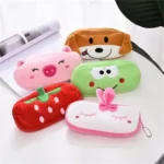 Creative Large Capacity Plush Cartoon Zipper Pencil Case - Image 3