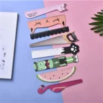 Creative 15cm Wooden Student Drawing Ruler with Custom Logo - Image 3