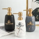 Ceramic Marble Texture Handwash Dispenser Bottle