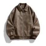 Men's American Retro Leather Jacket - Image 3