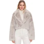 Women's Elegant Short Faux Fur Jacket - Image 5