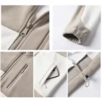 Men's Waterproof Windproof Hiking Jacket with Stand Collar - Image 3
