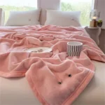 Custom Gift Ribbon Flannel Throw Blanket for Bed & Sofa - Image 3