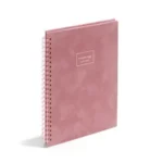 Custom Gold Foil A5 Velvet Spiral Notebook - Image 2