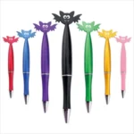 Bat Shaped Cartoon Rotating Ballpoint Pen with Custom Logo - Image 3