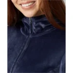 WOMEN'S SOFT VELOUR HOODED FULL ZIP - Image 3
