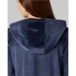 WOMEN'S SOFT VELOUR HOODED FULL ZIP - Image 4