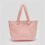 Women's Plush Sherpa Fleece Tote Bag for Winter - Image 4