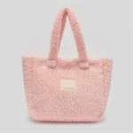 Women's Plush Sherpa Fleece Tote Bag for Winter - Image 3