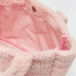 Women's Plush Sherpa Fleece Tote Bag for Winter - Image 5